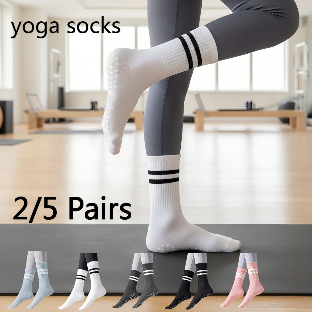Fitness Yoga Pilates - جوارب يوجا نسائية مضادة للانزلاق، جوارب