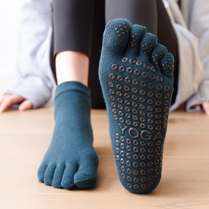 Fitness Yoga Pilates - جوارب سيليكون مانعة للانزلاق خمسة أصابع