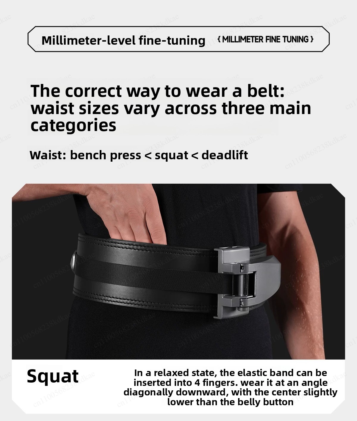 Weight Lifting Belt - حزام رفع الأثقال من جلد البقر