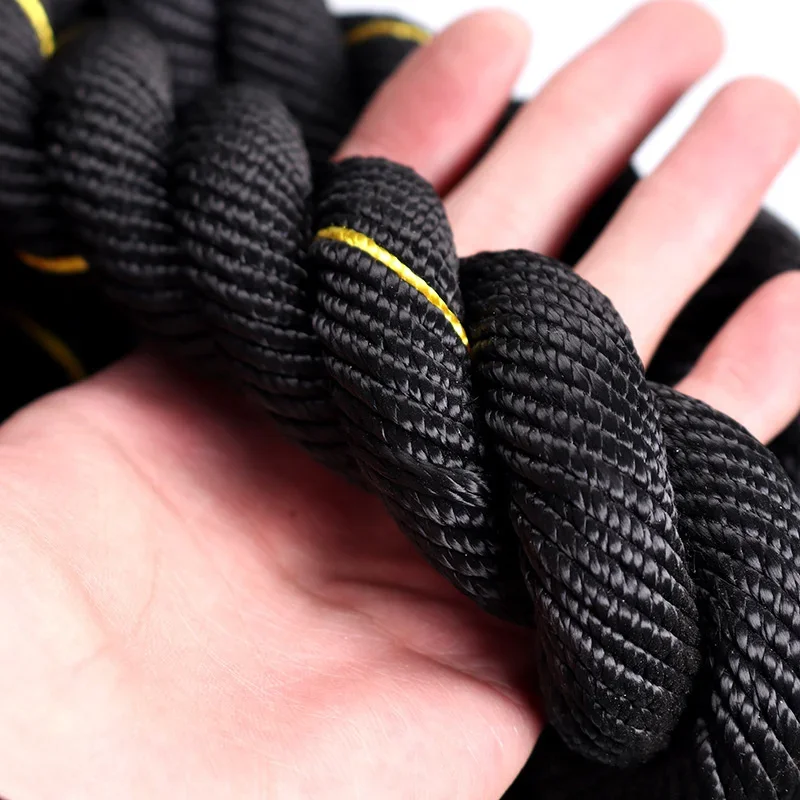 Battle Rope Exercise - حبل قفز ملون بتصميم ثابت للنساء،