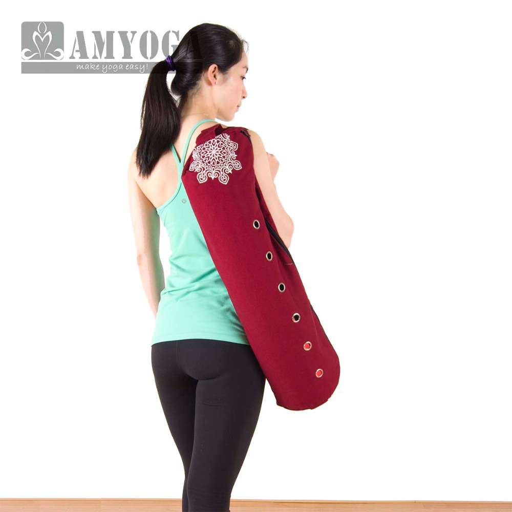 Yoga Of Fitness Mat - حقيبة يوغا قماشية بحزام كتف واحد،