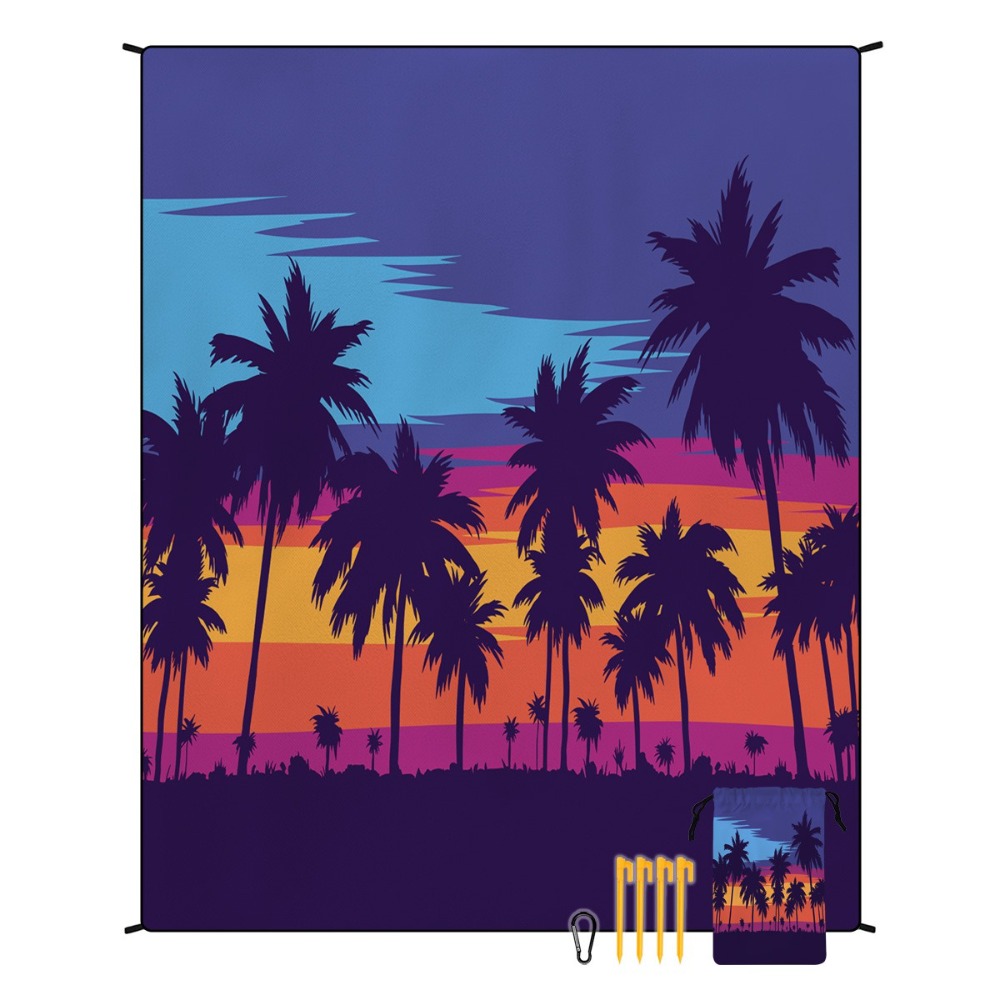 Yoga Of Fitness Mat - منشفة شاطئ بتصميم شجرة النخيل 71×86.6