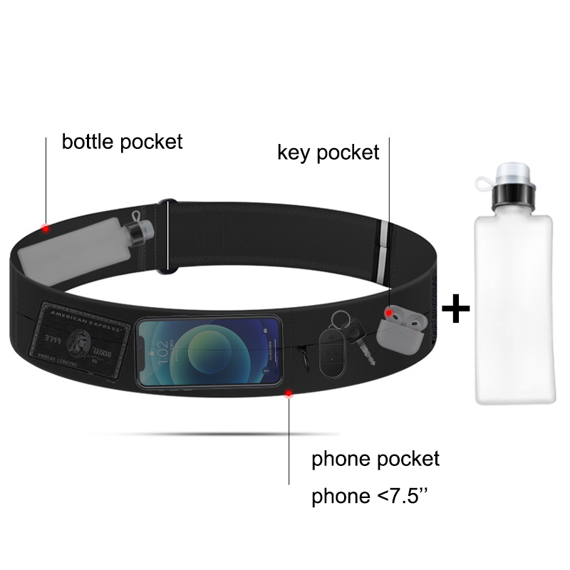 حزام ركض حقيبة الخصر مع زجاجة  - مراجعة Weight Lifting Belt وسعره