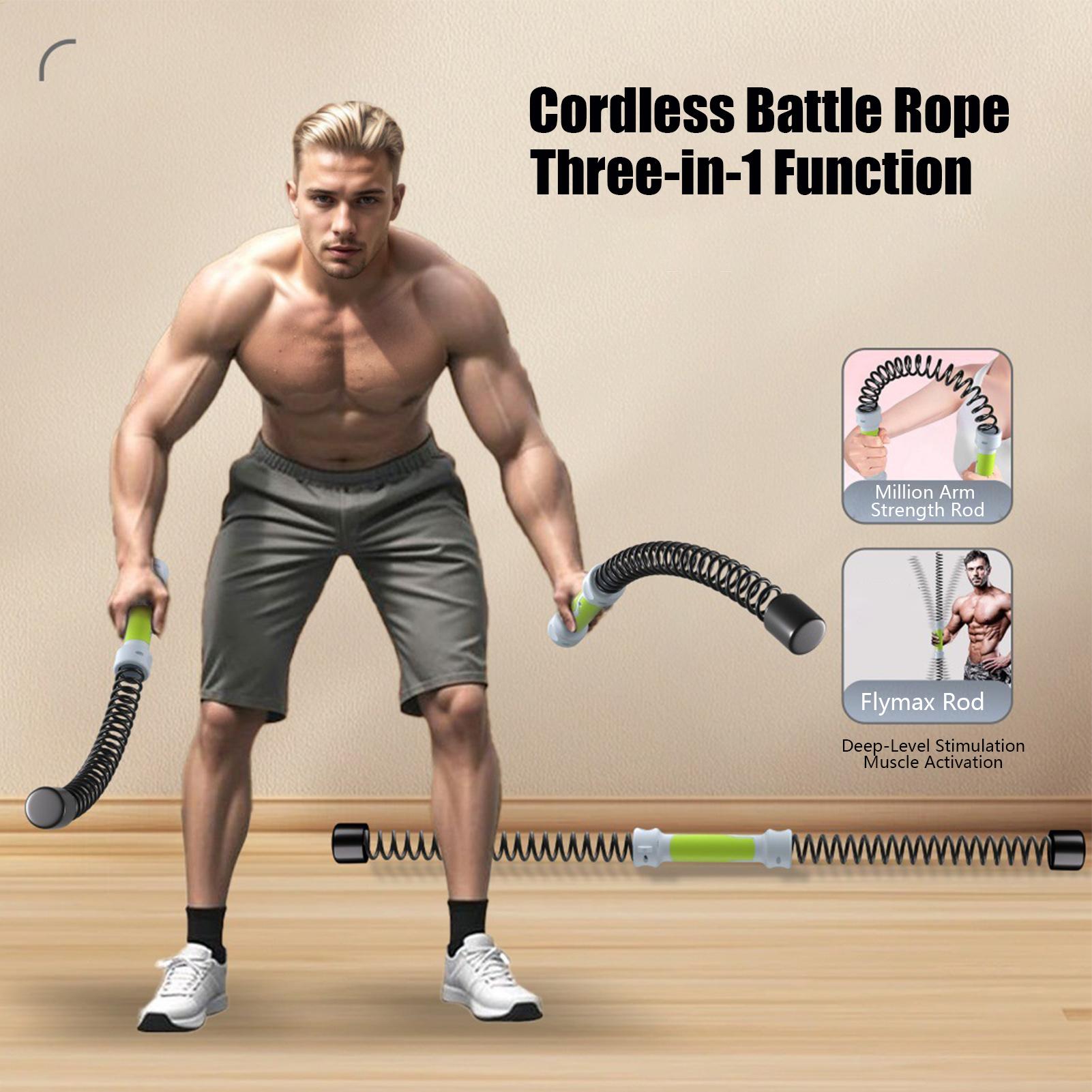 معدات تدريب محمولة بحبال قتالي - مراجعة Battle Rope Exercise وسعره