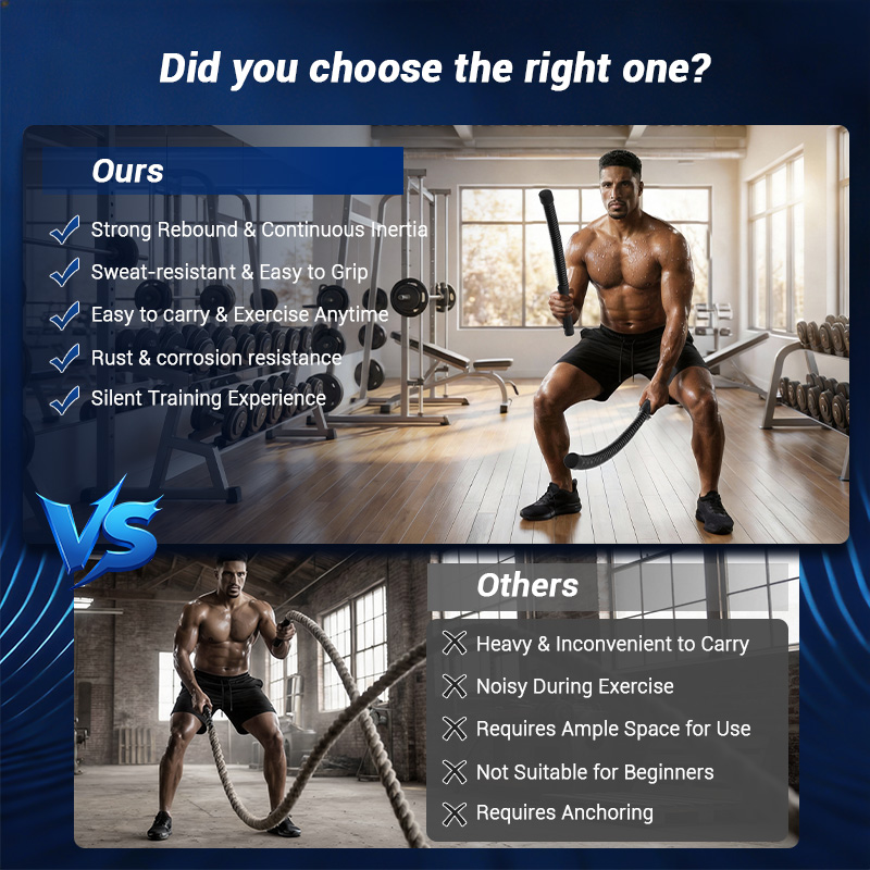 حبل التمرين بدون حبل من UMAY،  - مراجعة Battle Rope Exercise وسعره