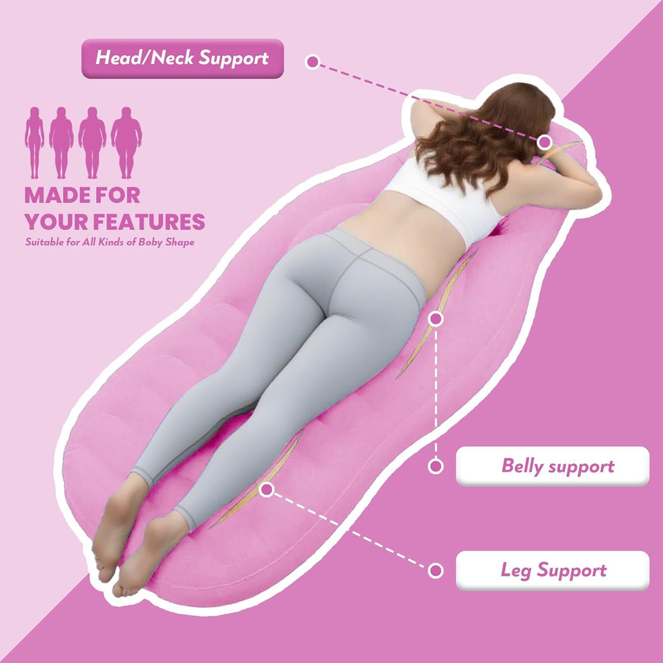 وسادة نوم قابلة للنفخ للحوامل، - مراجعة Yoga Fitness Matte وسعره