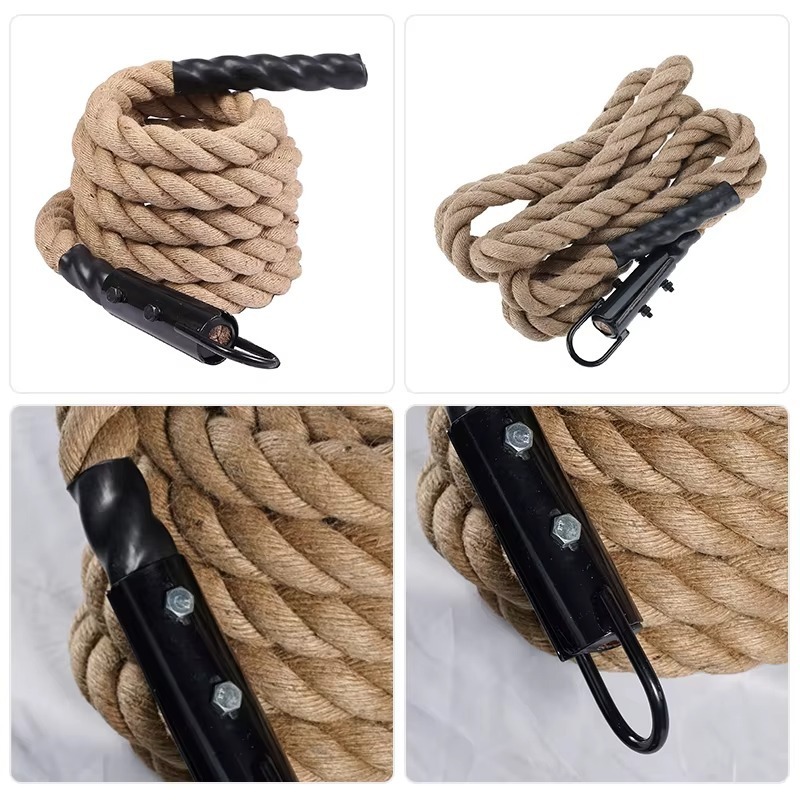 حبل تدريب بطول 9 أمتار مع خطاف - مراجعة Battle Rope Exercise وسعره