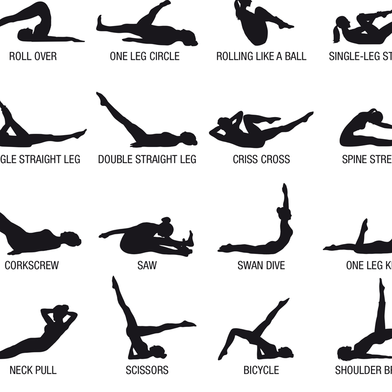 ملصق لوحة تدريبات البيلاتس بدو - مراجعة Fitness Yoga Pilates وسعره