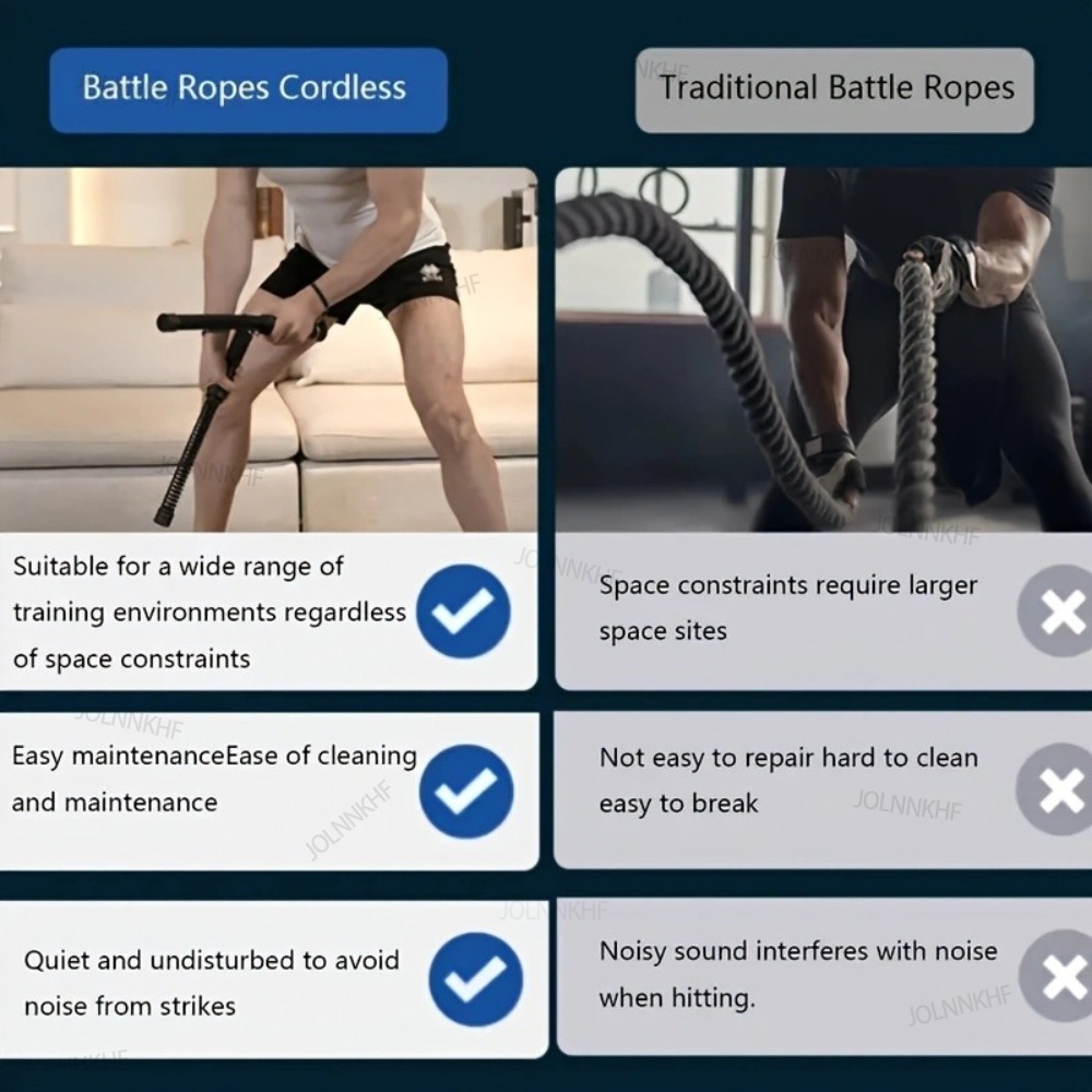 حبال تدريب لاسلكية ثقيلة الوزن - مراجعة Battle Rope Exercise وسعره